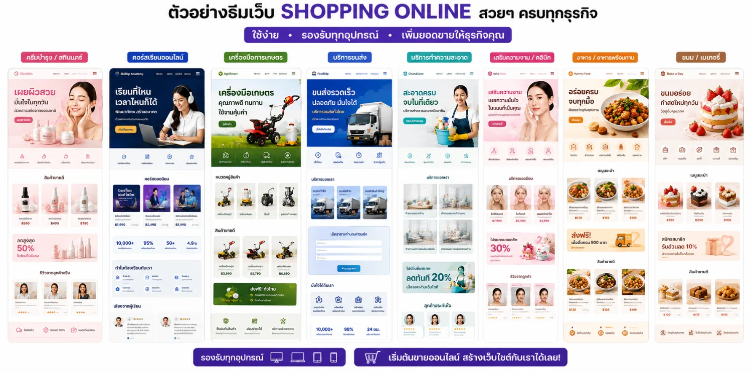 เว็บไซต์ E-Commerce ภาพที่ 1